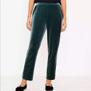 Velvet Pull On Slim Pants